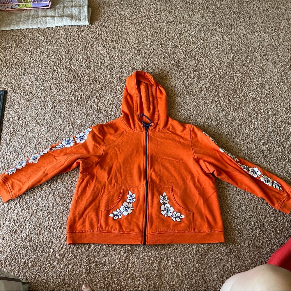 Vintage Orange Hawaiian Hoodie